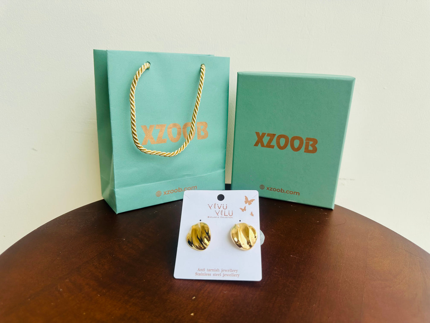 Anti Tarnish Gold Polish Earrings
