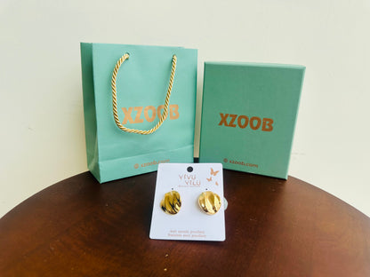Anti Tarnish Gold Polish Earrings
