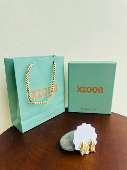 Anti Tarnish Gold Polished Earrings
