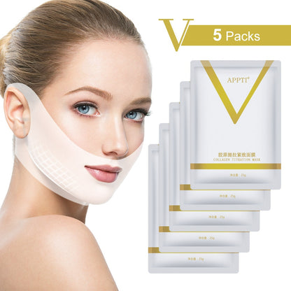 4D Reduce Double Chin Tape V line Face Lift Up Firming Slimming Mask Anti Puffy Bandage Moisturizing Wrinkle Remover Skin Care| |