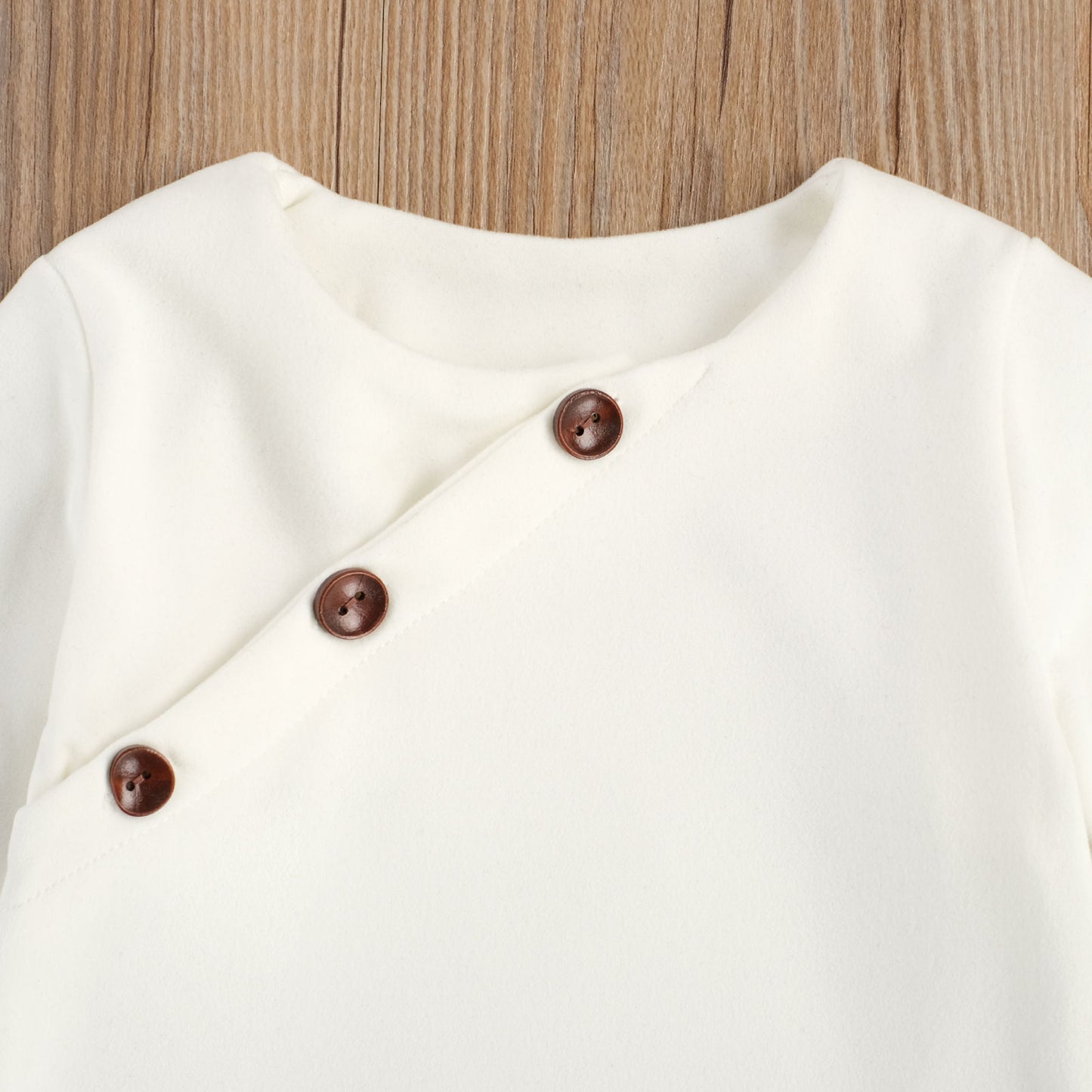 Spring Baby Boys Girls Suit Retro Buttons Long Sleeve Blouse Pants Hat 3pcs