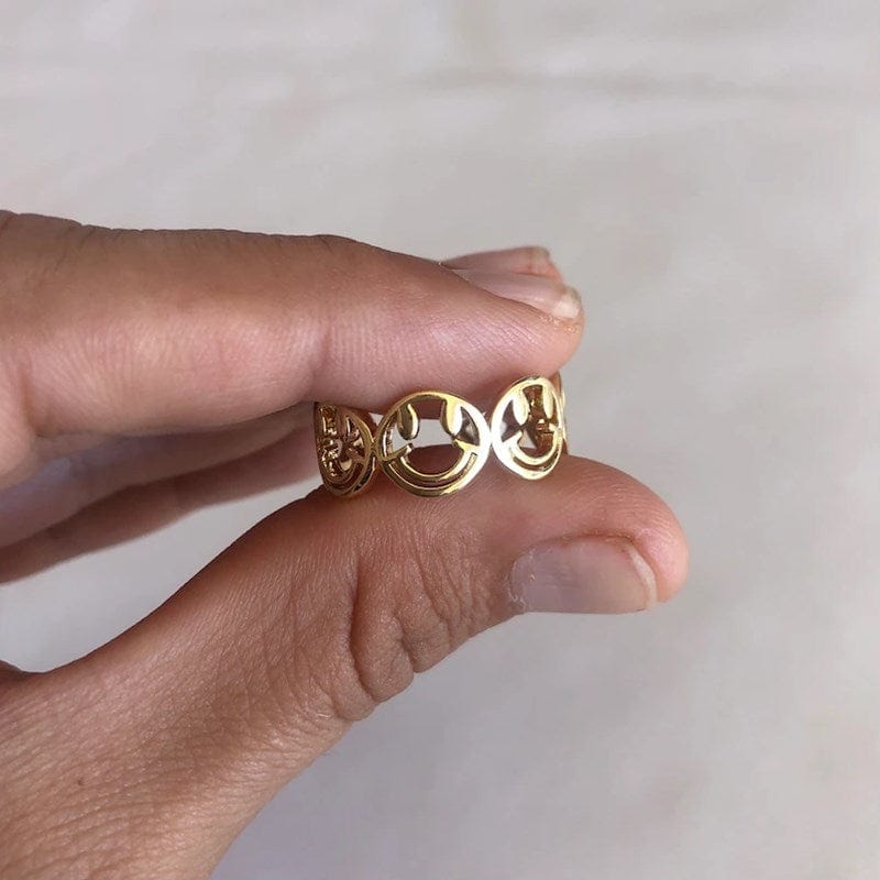 New Smiley Face Ring For Women