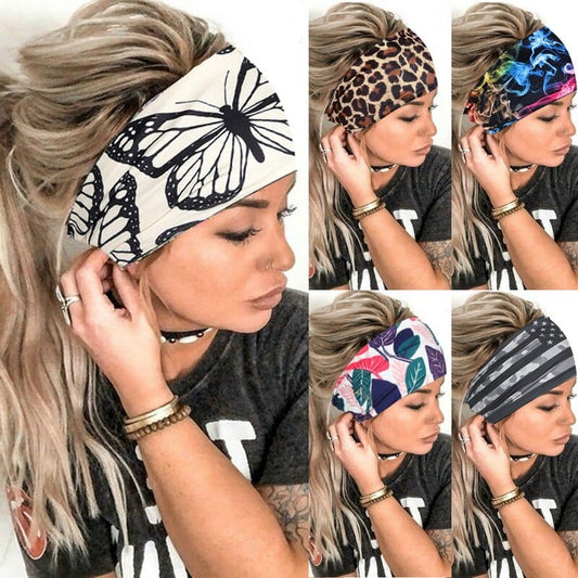 Women Girl Summer Boho Hair Bands Floral Headband