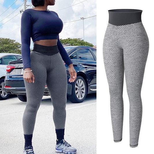 Women Seamless Push Up Leggings Fitness Scrunch Butt Lifting High Waist Legging