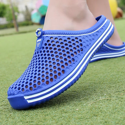 2022 Women Shoes Beach Slippers Unisex Hollow Out Casual Couple Beach Sandal Flip Flops Shoes Non-slide Mens Slippers