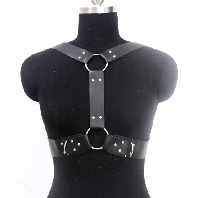 Leather Bra Bondage Harness Straps Belt Women Sexy Lingerie