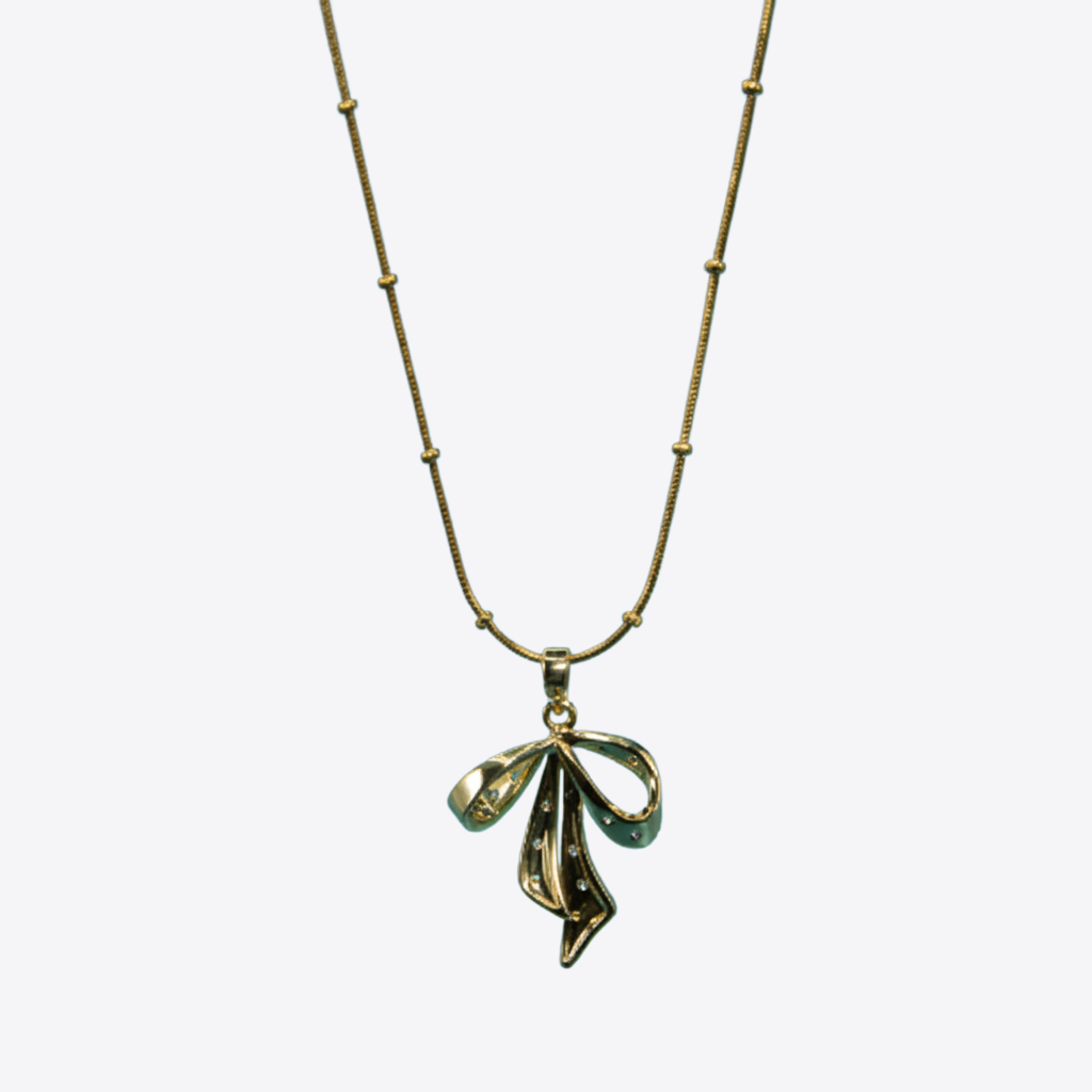 XZ20 – Gold Ribbon Necklace