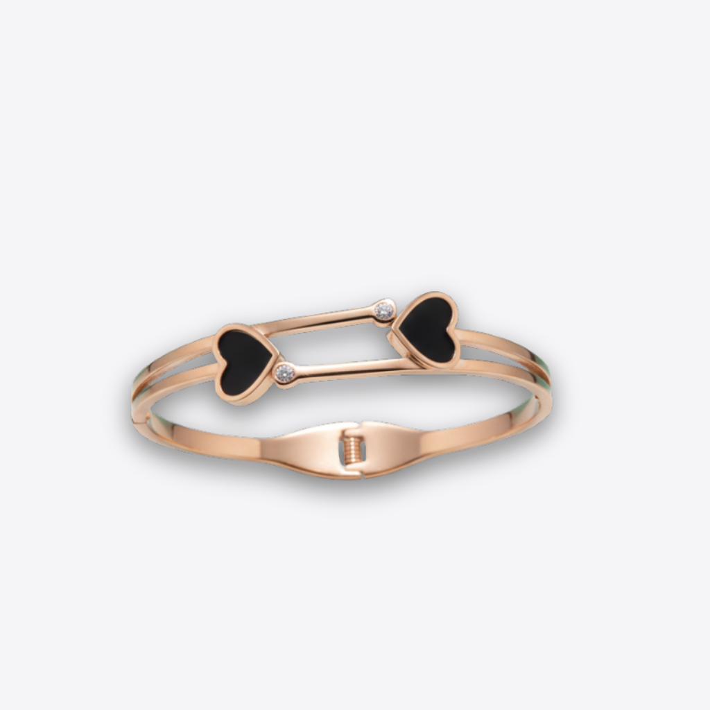 XZ203 – Rose Gold & Black Bracelet