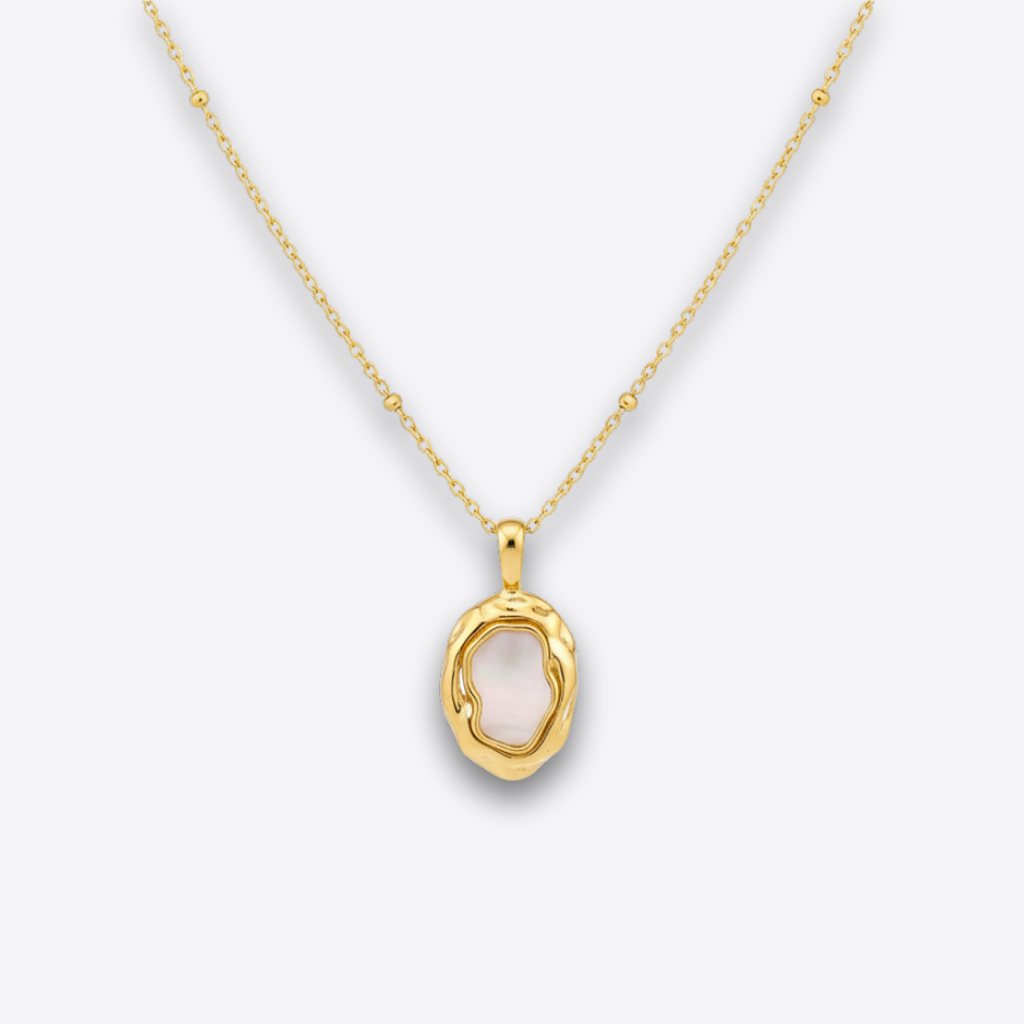 XZ103 – Gold & White Necklace